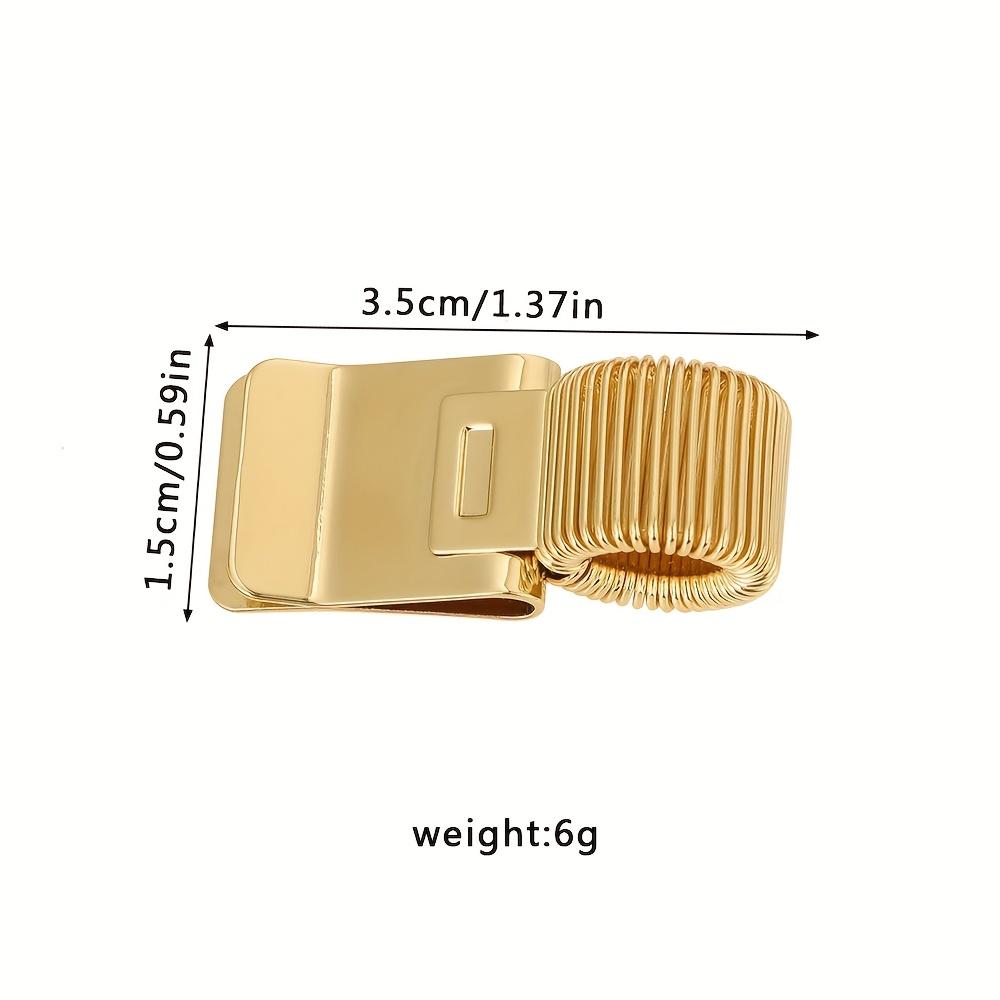 1 Stück Hochleistungs-Metallstiftklemme mit Feder - Sicherer Halt Notizbuch-Papierklemme, Minimalistischer Schreibtischorganizer für Schule, Büro