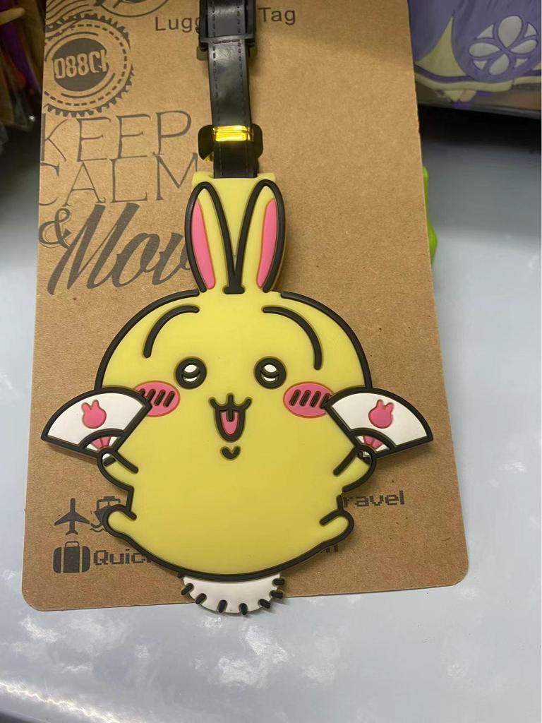 Chiikawa Cute Bear & Hachi Usagi Luggage Tag PVC Pendant