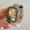 Candy Silicone Case+Strap For Apple Watch Series 9 8 7 45mm 41mm Band SE 6 5 4 44mm 40mm Nylon Correa Strap Iwatch Ultra 2 49mm