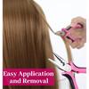 Hair Extension Pliers, 3-Hole Hair Extension Tools Set with 2PCS Clamp for Micro Nano Rings, Pink Tool for Extension Application Removal