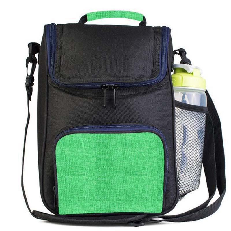 Oxford Cloth Insulated Large Capacity Student Crossbody Lunch Bag for Outdoor Picnic