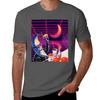 Moonday Night 80s Retro Aesthetic Vaporwave Tshirt Work Wear Simple Tee Shirt