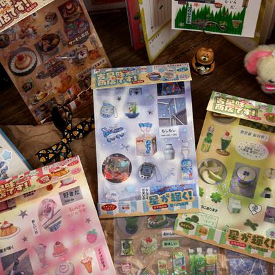 Adesivo de Scrapbook Japonês Retrô DIY Decoração Bolo Sobremesa Adesivo para Diário Doce Kpop Photocard Adesivo de Papelaria