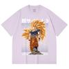 230 Gsm 100% Cotton Dragon Ball V59 Goku SSJ3 Print Unisex Heavy Cotton T Shirt