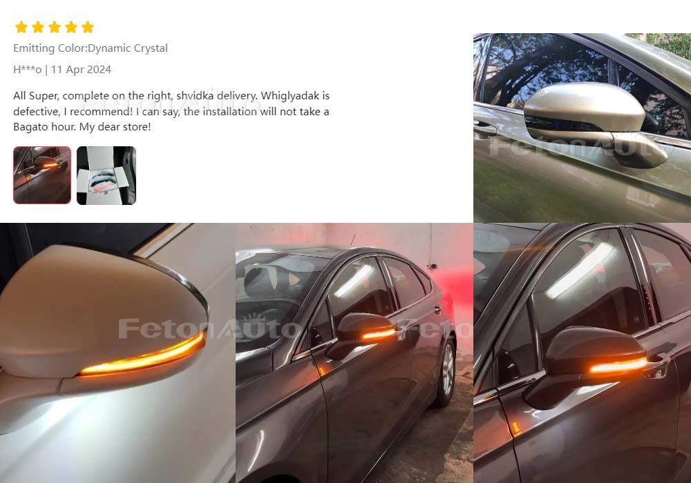 For Ford Fusion Mondeo USA Version 2013-2020 LED Dynamic Turn Signal Light Side Mirror Sequential Lamp Blinker Indicator