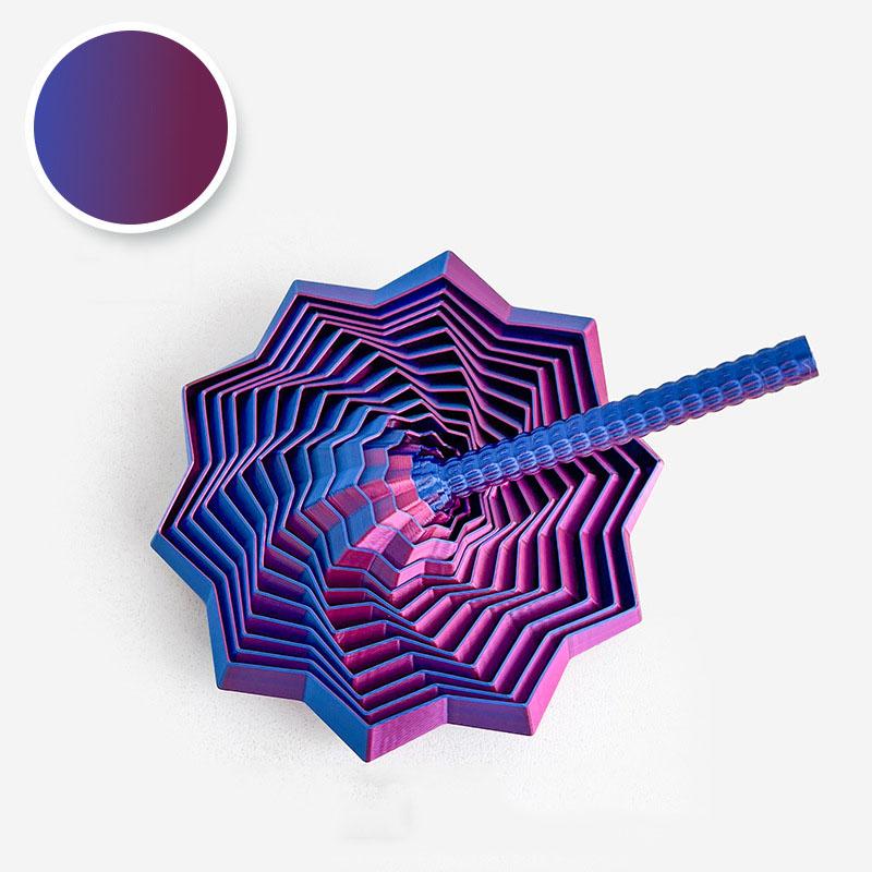3D Printing Expanded Sensory Fidget Star Model Visual Illusion Hexagon Whirling Spiral Ornaments Stress Relief Board Game