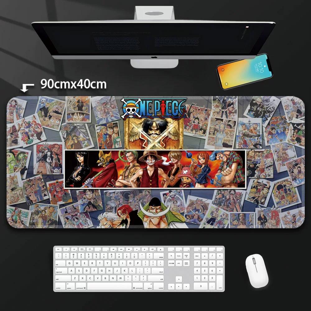 One Piece Leather Mouse Pad Oversized Peripherals Two-dimensional Anime  Monkey D. Luffy Roronoa Zoro  Boys Computer E-sports Game Keyboard Table Mat