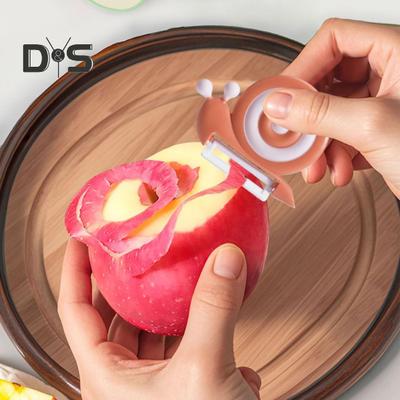 Pelapatate in Ceramica Design Lumaca Pelapatate Portatile per Frutta con Manico Antiscivolo Pelapatate Universale per Picnic Campeggio