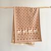Classic Fashion Letter Thousand Birds Grid Imitation Cashmere Scarf Women's Winter Thickened Double Sided Air Conditioning Shawl Scarf Women's