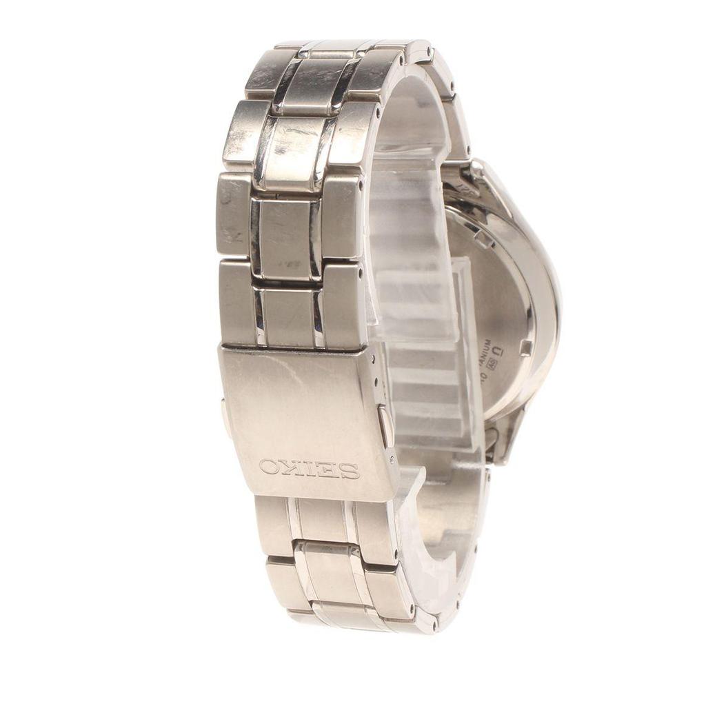 Used Seiko Watch V157-0BX0 Solar Black Men's SEIKO