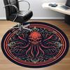1pc Cthulhu Mandala Office Round Area Rug,  Mat Suitable ForOffice, Under Office Chairs Bedroom Living Room Home Decor, Room Deco