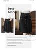 Women's Woolen Button-Down A-Line Skirt - High-Waisted, Mid-Length, Slimming & Loose Fit for Autumn/Winter 2025