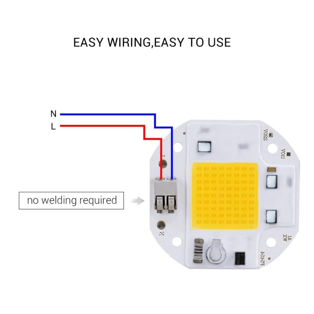 LED COB Chip 20W 30W 50W High Power COB LED Chip 110V 220V White Warm White Full Spectrum Plant Growth for Spotlight Floodlight