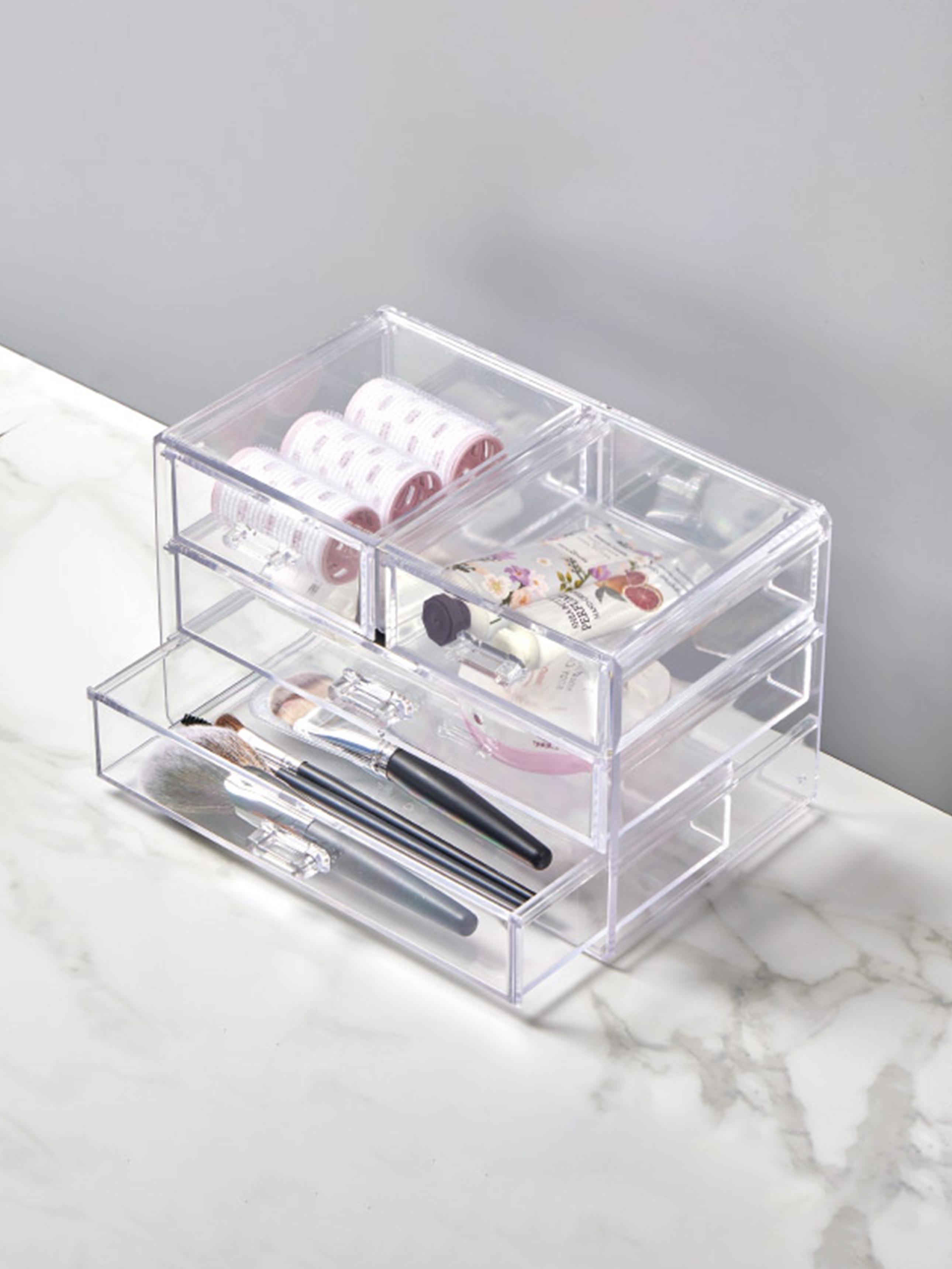 Clear Horizontal 3-Drawer Multipurpose Storage Organizer 1ea
