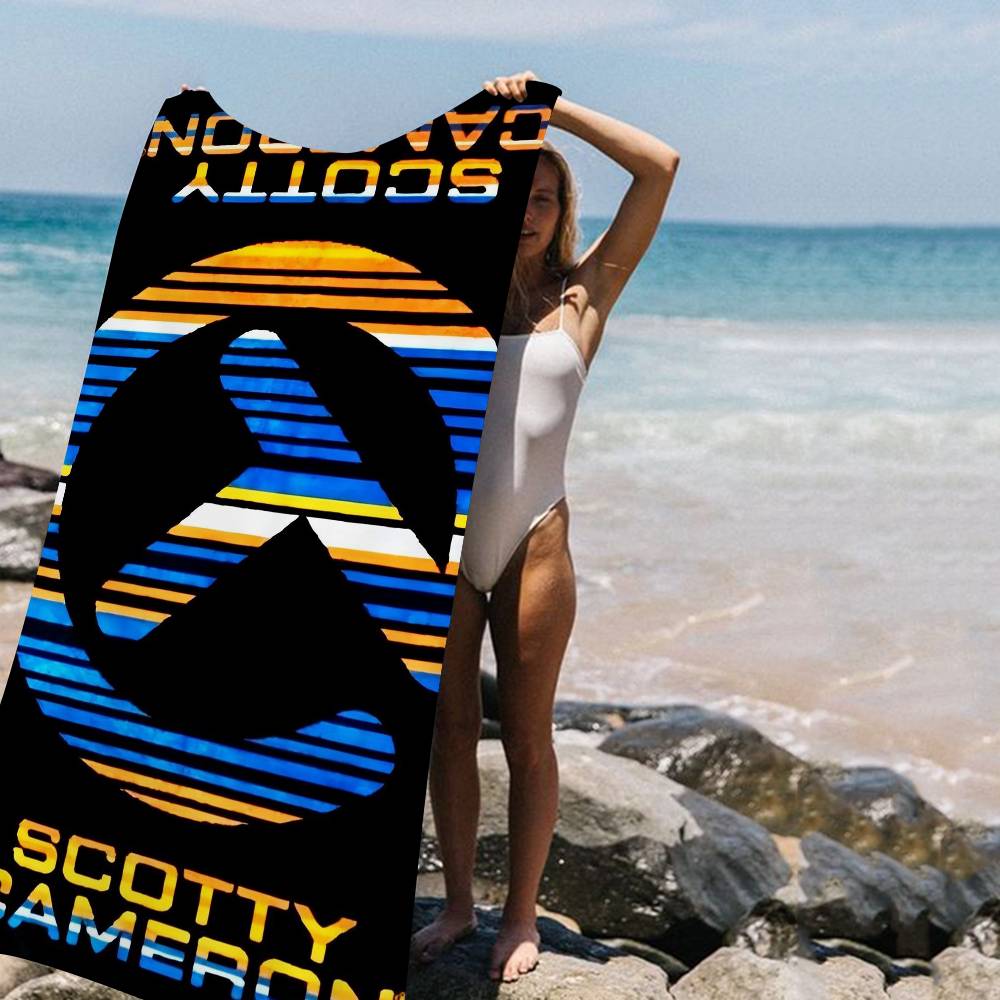 Golf S-scotty C-camerons Anime Anime Beach Swimming Towel Soft Absorbent Washcloth Children's Gifts For Kids Travel Camping Gym