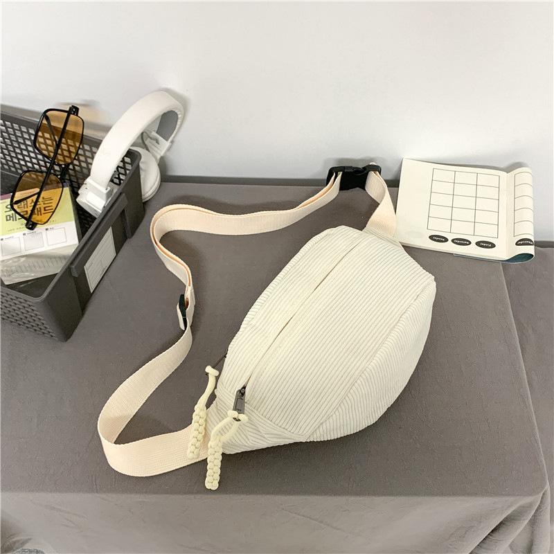 

Вельветова дорожня сумка-месенджер 2025 нова великої місткості легка та універсальна парна нагрудна сумка повсякденна проста сумка через плече one size fits all