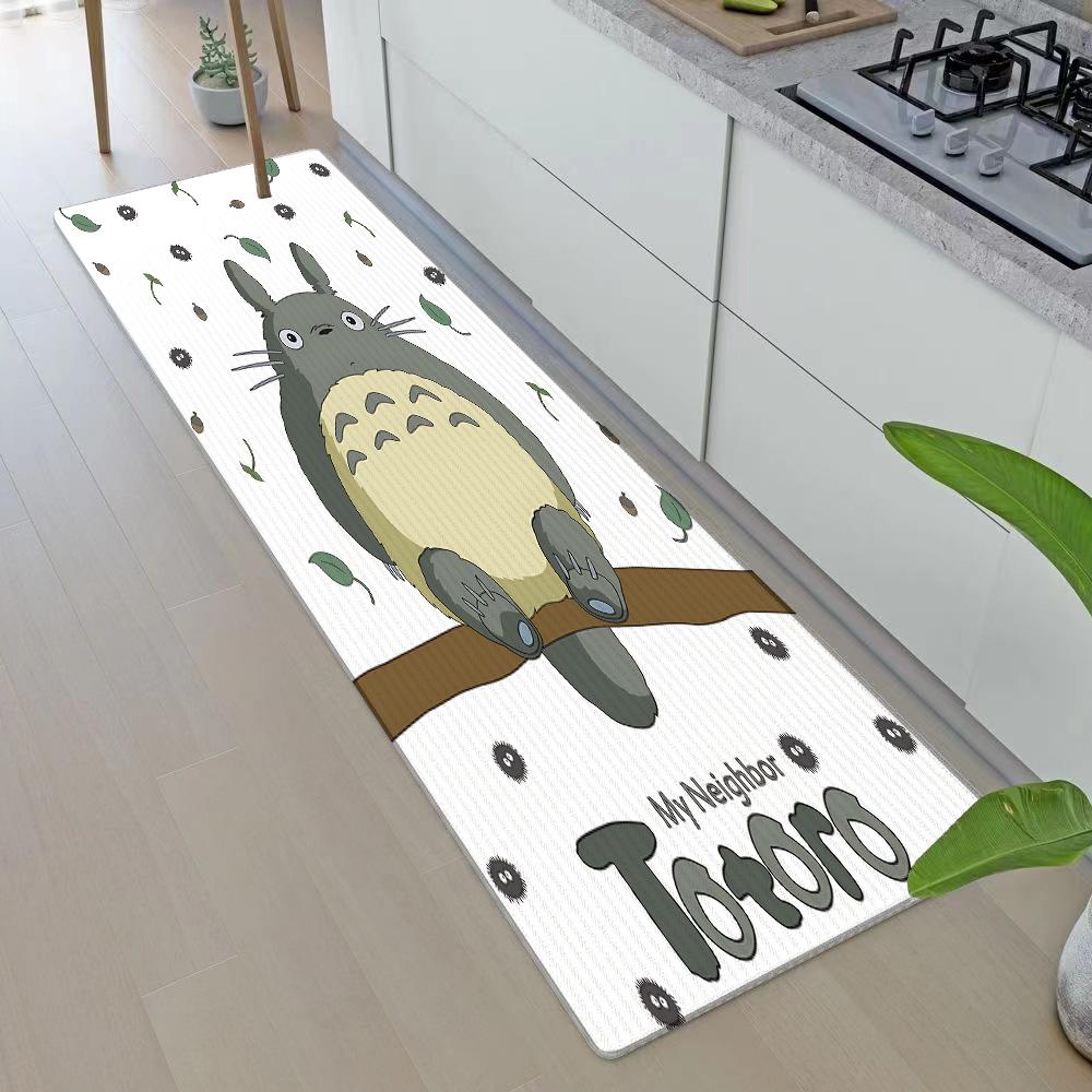 Tapis de Porte d'Entrée Anime Pour Totoros Tapis de Cuisine Antidérapant Tapis de Salon Tapis de Balcon Salle de Bain Tapis de Sol Tapis
