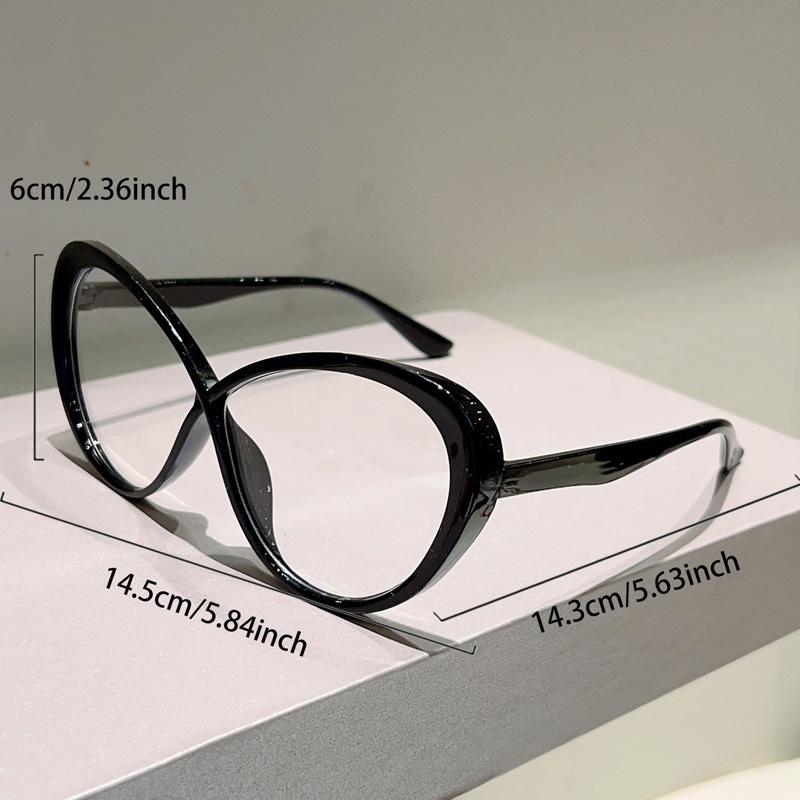 Cat Eye Glasses Women Fashion Candy Color Decor Eyewear Trendy Brand Design Blue Light Blocking Patchwork Optical Frames