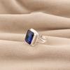 Rare Blue Sapphire Gemstone 925 Sterling Silver Handmade Jewelry Women Ring For Wedding RR-79-16