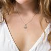 Stylish Compass Pendant Necklace In Gold Silver Rose Gold Adjustable Chain Length