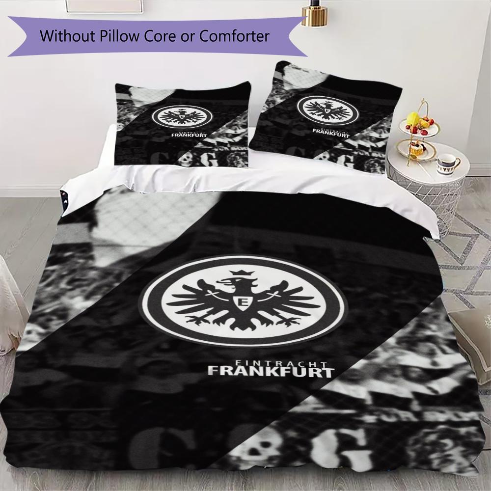 

Eintracht Frankfurt Pattern Bedding uilt Set uilt Cover Pillowcase Home Decoration Birthday Gift (1 * duvet cover + 2 * pillowcase without core) 135x200cm