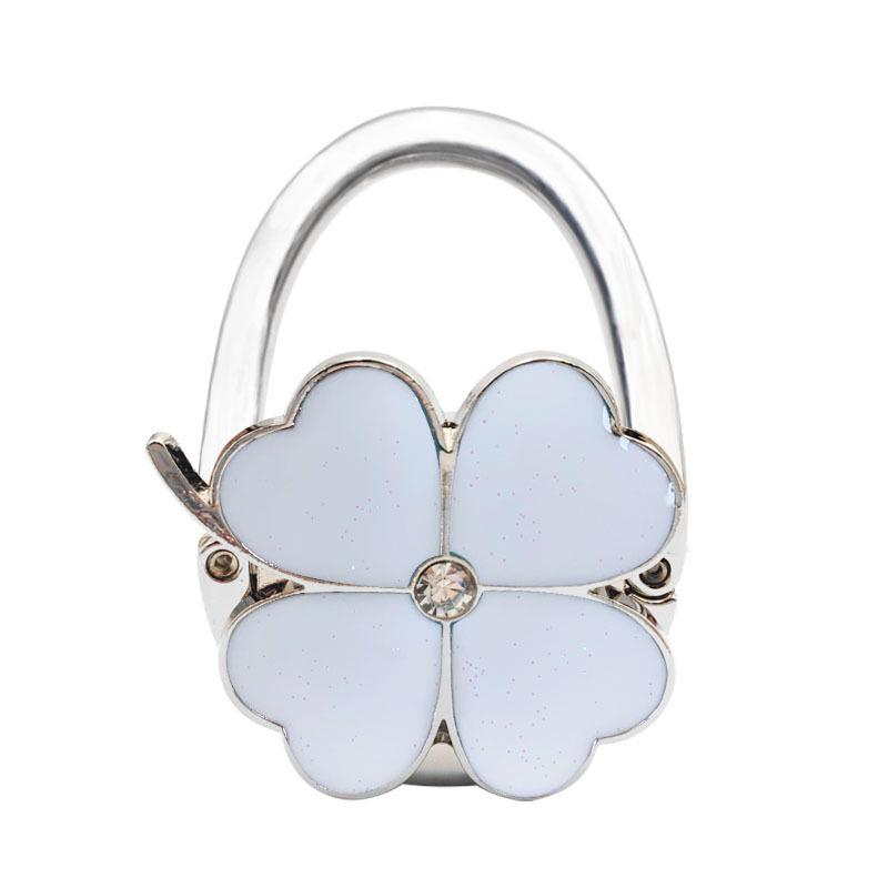 Four-Leaf Clover Enamel Handbag Hook - Zinc Alloy Hanger