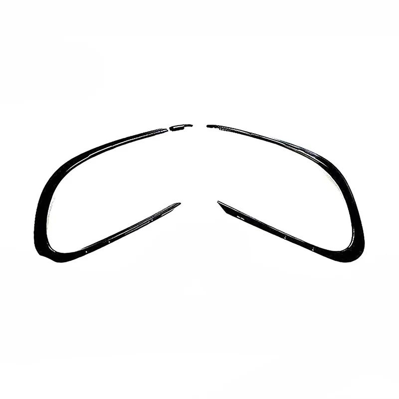 Schwarzer Nebelscheinwerferrahmen, Frontstoßstange, Nebelscheinwerfer-Splitter, Spoilerverkleidung für Mercedes Benz CLA-Klasse 2016–2018, CLA45, CLA200, CLA220 AMG