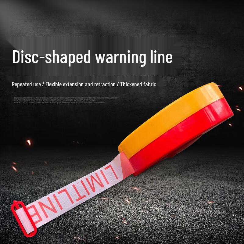 Huahengzhen Safety Barrier Warning Tape (2-Pack, 100m Each)