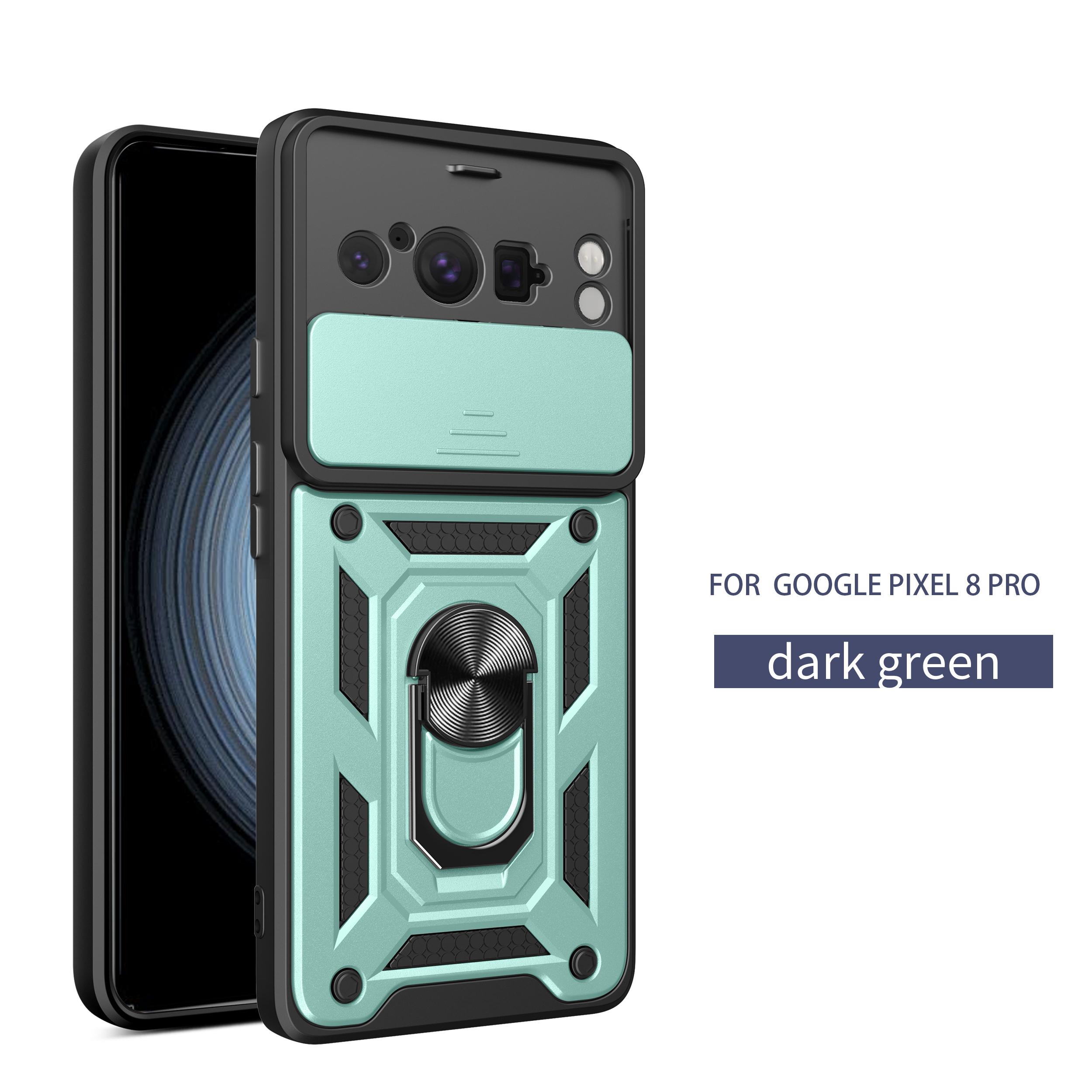 

For Google Pixel 8A Case Google Pixel 8 Cover Pixel 8 Pro Magnetic Ring Holder Armor Phone Case Slide Camera Protect Back Cover Google Pixel 8 Pro