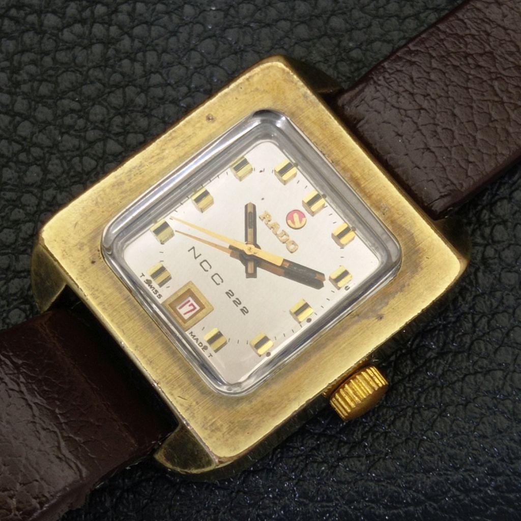 VINTAGE RADO AUTOMATIC NCC 222 SWISS WOMENS ORIGINAL DIAL WATCH A700353-5 R202-a700353