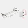 Towel Rail Hanging 50cm Cloth Hanger Storage Holder For 0.3m-2m Heating Radiator Home Hook Storage Rack Accessories