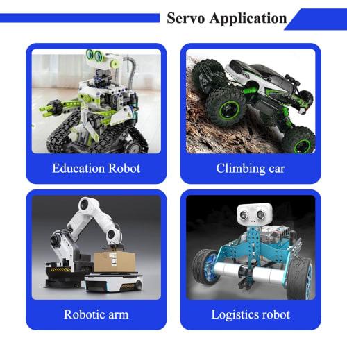 RCmall 5pcs SG90 9g Servo, Mini Gear Micro Servo Motor Kit for RC Plane Helicopter/RC Robot Arm