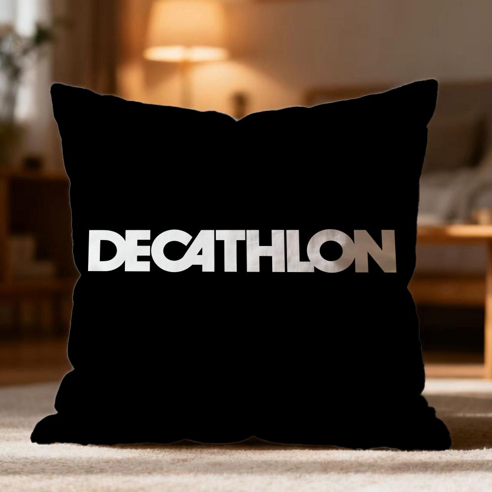 Hot D-Ddecathloned Cushion Cover Soft Washable Pillow Case Multi-Scene for Couch Bed Travel Office Use