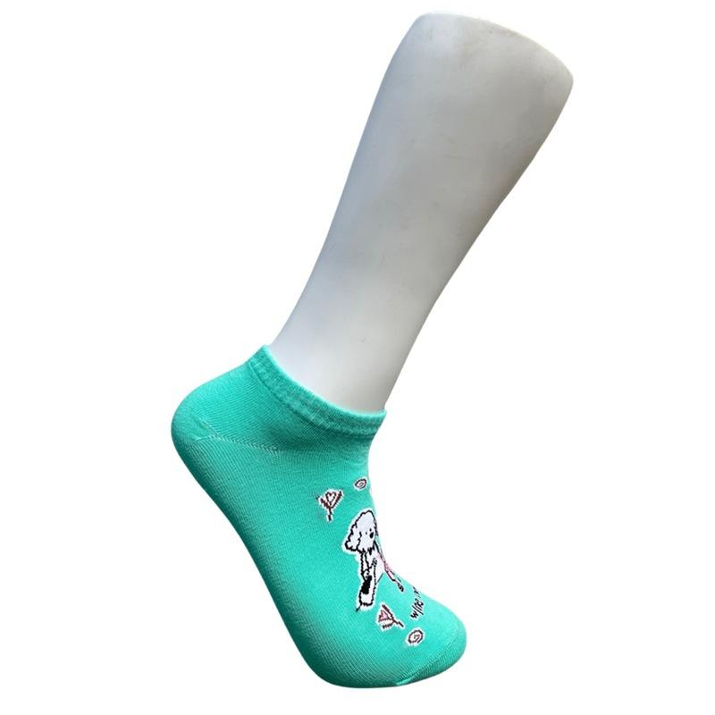 5 Pairs Socks Men and Women Short Socks Tide Cartoon Cute College Style Socks Personalised Cotton Socks
