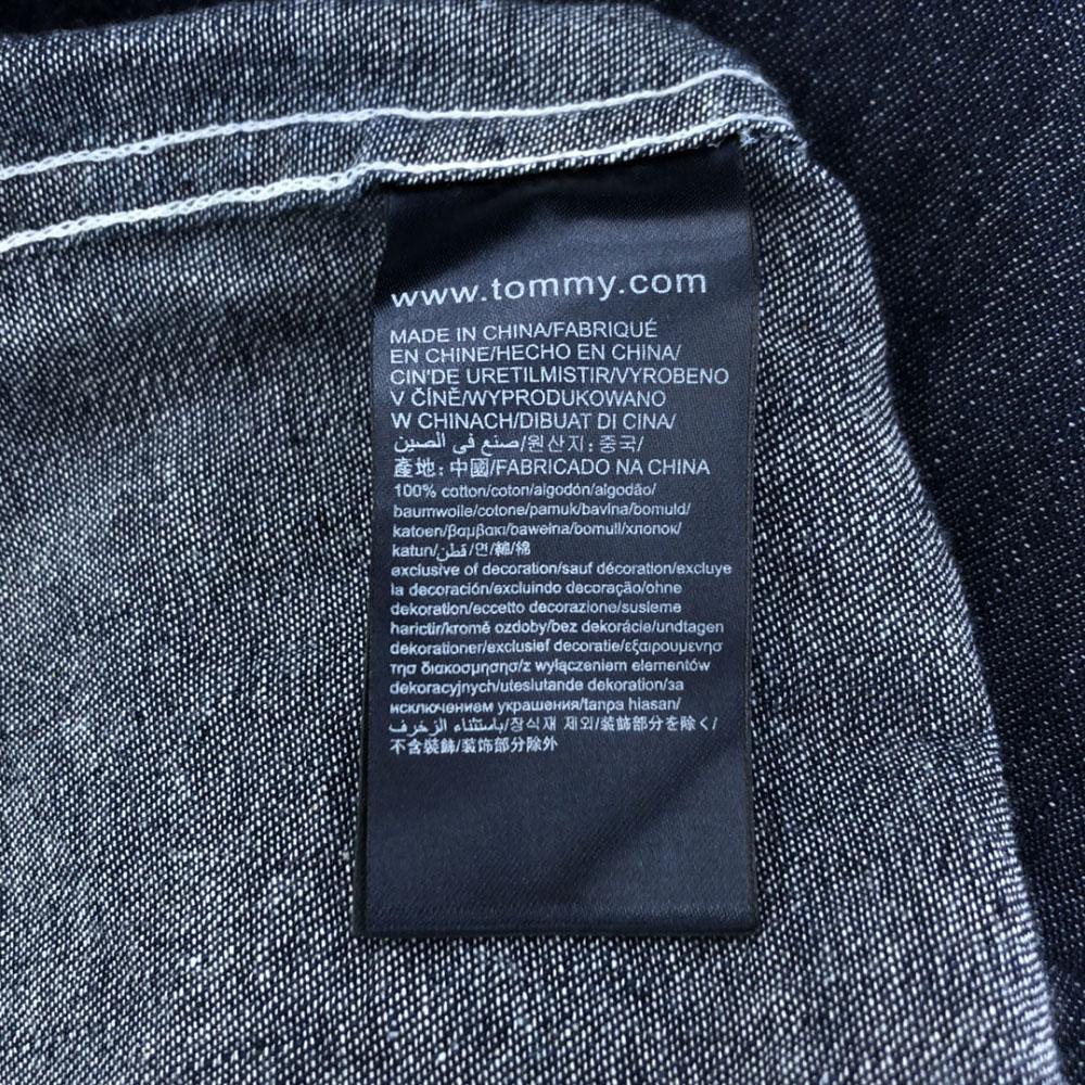 Unused TOMMY HILFIGER Long Sleeve Denim Western Shirt S Tagged Men's Used