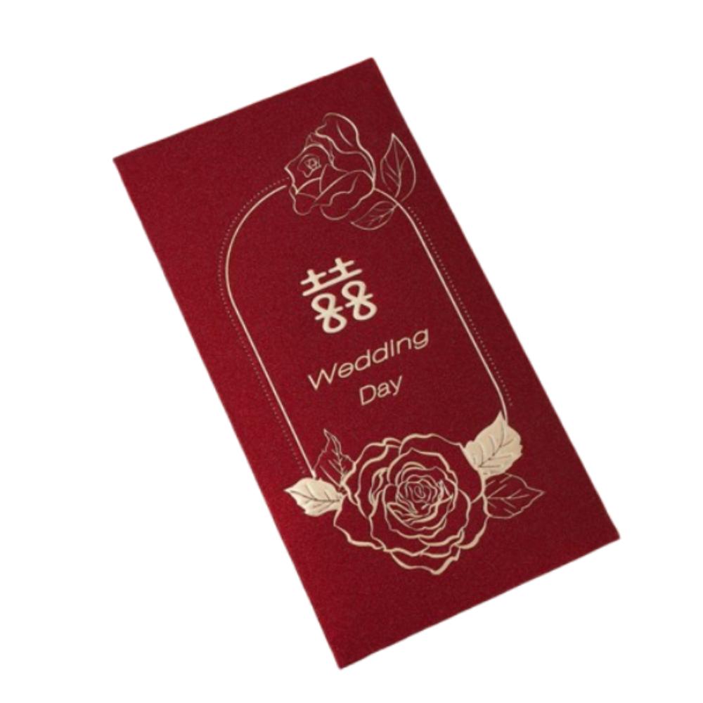 6pcs Chinese Style New Year Red Envelopes Blessing Gifts Packing Bags Spring Festival Supplies