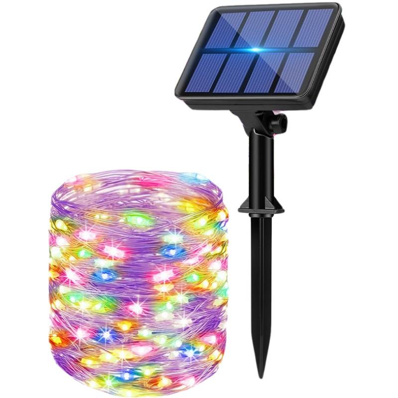 

Multicolor-Outdoor waterproof solar light string in 8 colors solar-powered suitable for outdoor parties/Christmas/Easter/Garden
