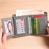New Canvas Wallet Men's Ultra-thin Short Wallet Card Bag Vertical Student Simple and Fashionable Men's Wallet