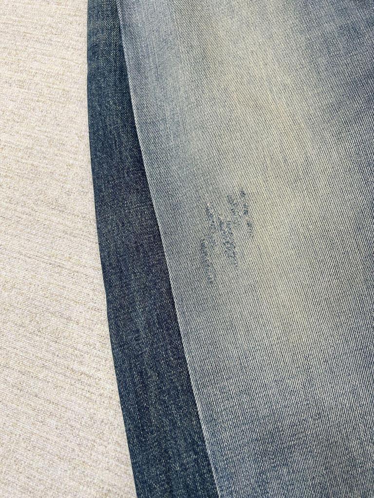 R.13 Autumn Retro Loose Wide-Leg Patchwork Denim Jeans