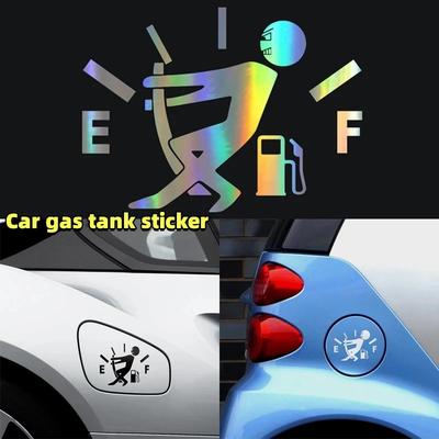 1PC Fuel Tank Cap Cover High Gas Consumption Decal Fuel Gage Empty Vinyl Funny Car Stickers Scratch Paste Sticker