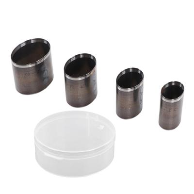 4Pcs Leather Cutting Die Set Alloy Steel Oval Shape Manual Punching Molds DIY Craft Tools