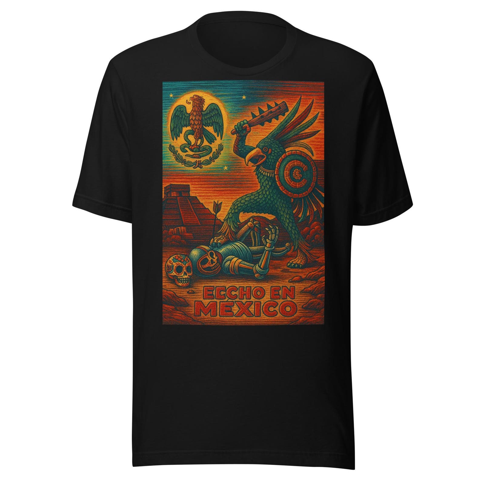 Aztec Warrior Fight Unisex t-shirt 2XL