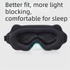 Soft Padded 3D Eye Mask No Pressure Blindfold Eye Shade Blackout Sleep Eye Mask  Portable