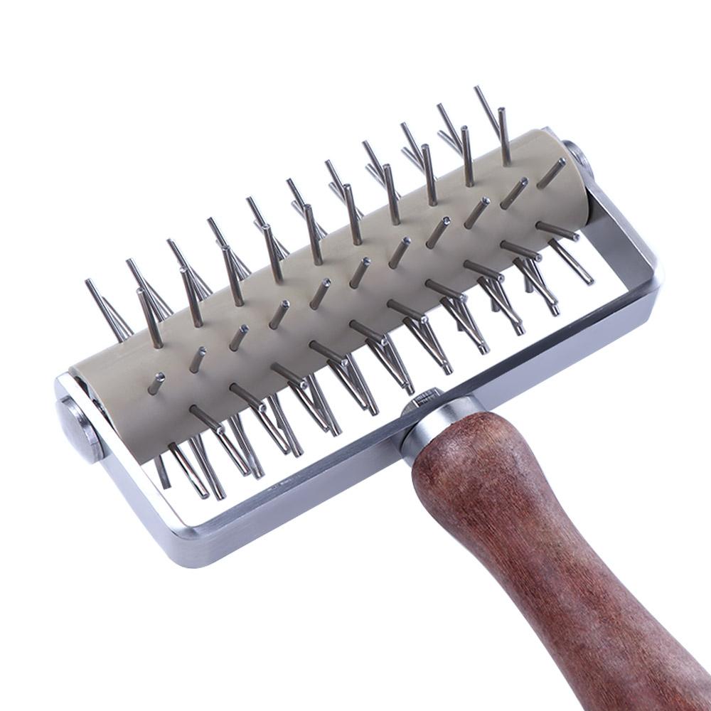 Pie Stainless Steel Homemade Baking Tool Wheel Dough Roller Pizza Docker