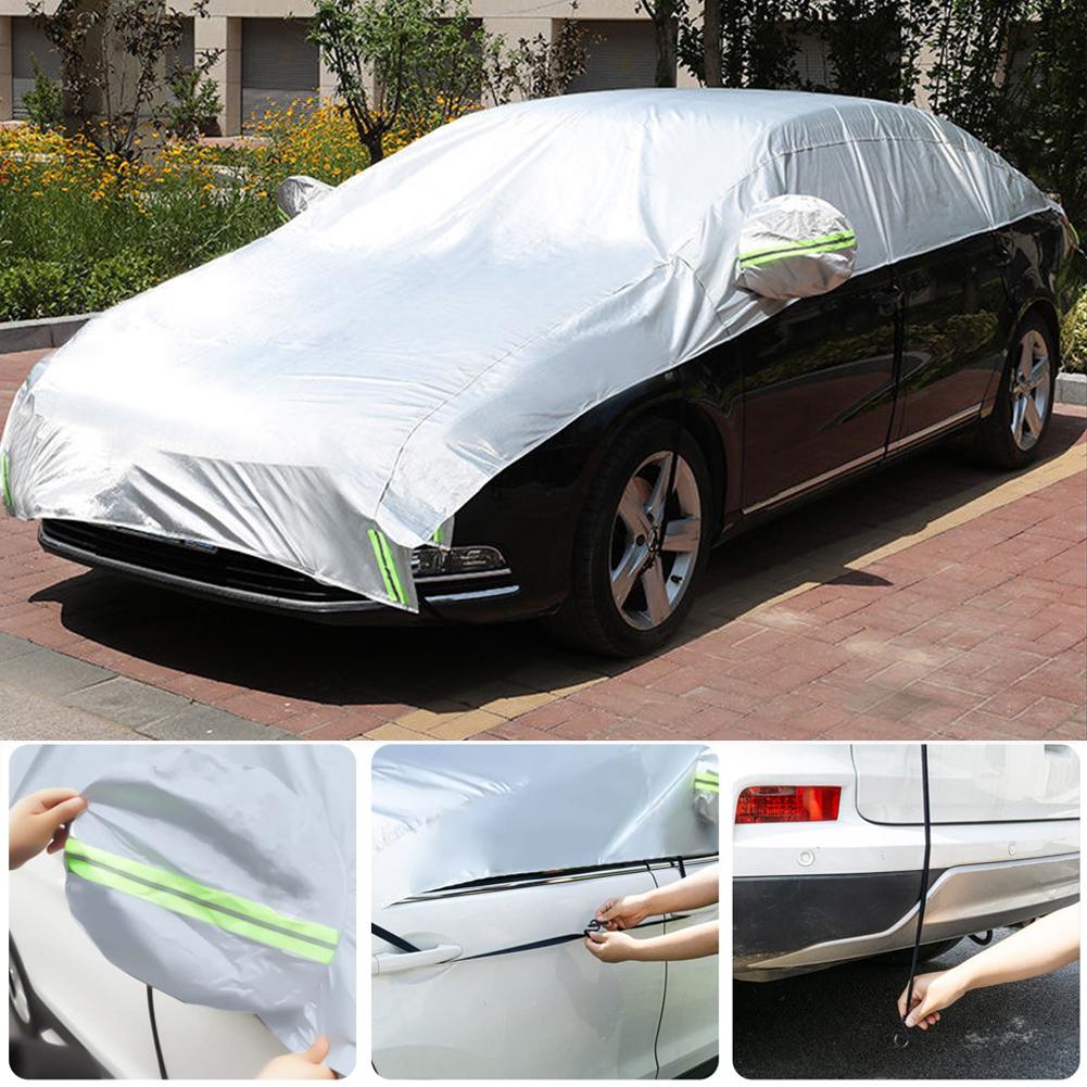 Oxford Halbschutzabdeckung, wasserdichte Außenabdeckung fürs Auto, universelle Halbabdeckung, UV-Schutz, staubdicht, schneefest, für SUV