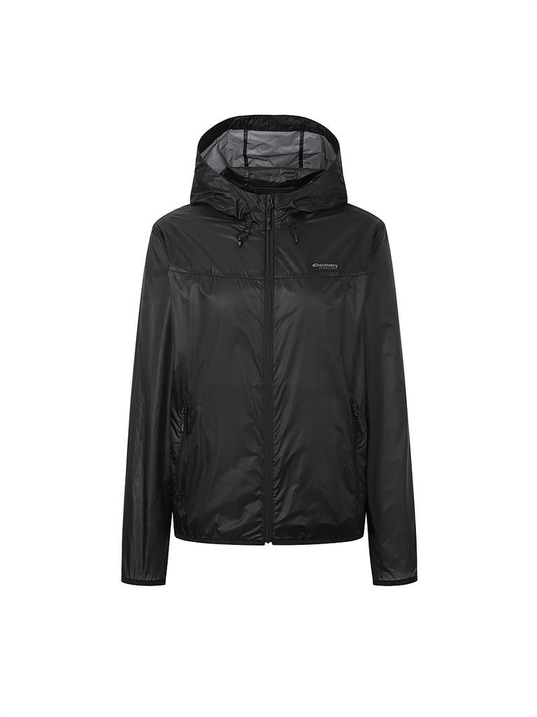 Discovery Expedition Women'S Ultralight Ripstop Windbreaker (Black)