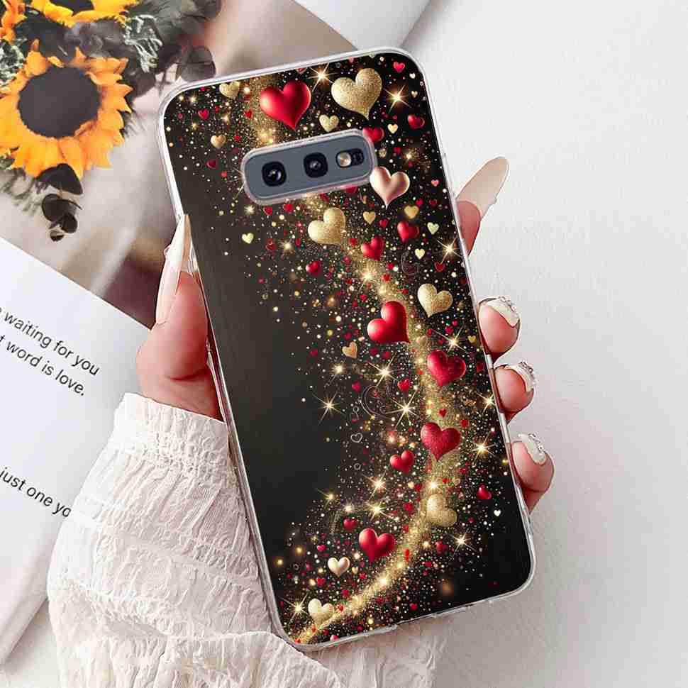 For Samsung Galaxy S10e Case SM-G970 Fashion Bow Flower Soft Silicone TPU Cover For Samsung S10e S10E SM-G970F 5.8" Phone Casing