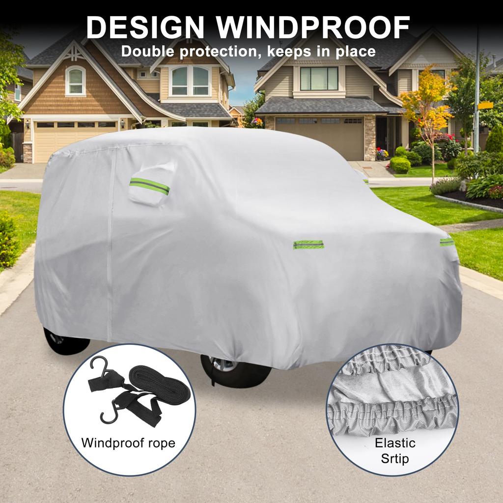 X AUTOHAUX Suzuki MK94S MK53S Light Car Rainy Strong Yellow Side Nighttime Safety Easy To Install and Storage Silver Tone [For Spacia/Spacia]