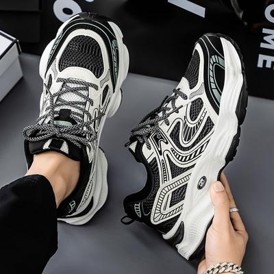 Schwarze Herren Sportschuhe Low-Top Mesh-Obermaterial Outdoor-Laufen Originalangebote Sommer-Sale Hohe Qualität Herren Casual Sneaker