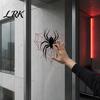 Halloween Spider Web Cling Static Glass Sticker, Reusable Window Decal, Black Red Decoration Pattern Sticker for Home Store Kindergarten Decor